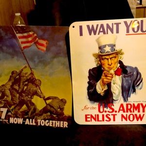 Smithsonian Tin signs